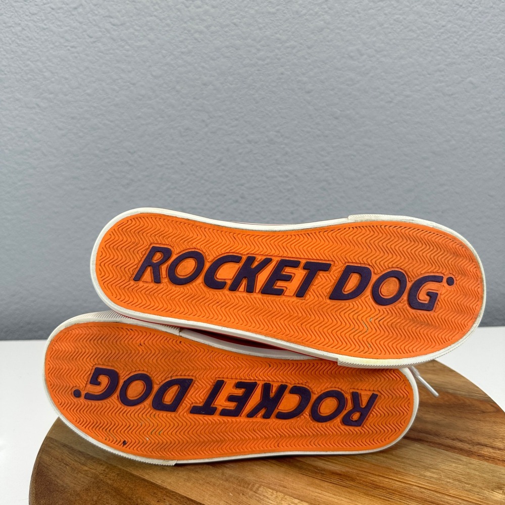 Rocket Dog Jazzin Rainbow Stripe Corduroy Low Top Sneakers SZ 6 Kidcore Retro - Picture 8 of 8
